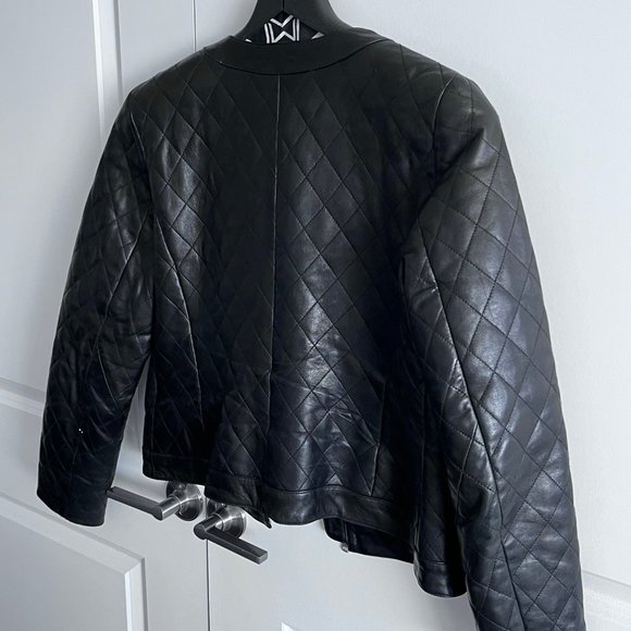 Ann Taylor Black Leather Jacket - Picture 4 of 4